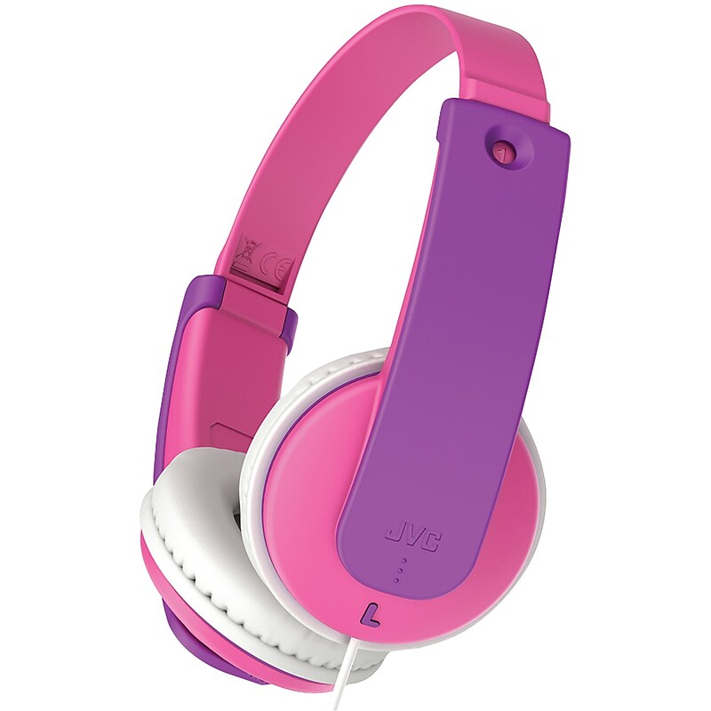 JVC Kids' Over-Ear Headphones, Pink (HAKD7P) image 1