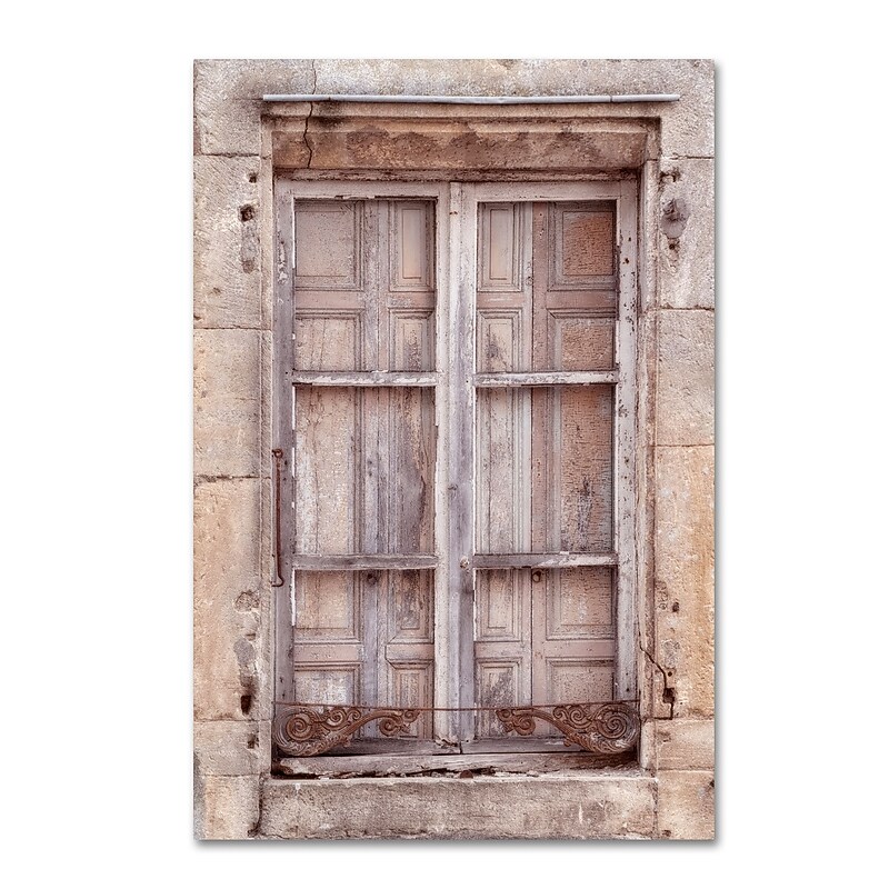 Trademark Fine Art Cora Niele 'French Window I' 12" x 19" Canvas Stretched (190836313167) image 1