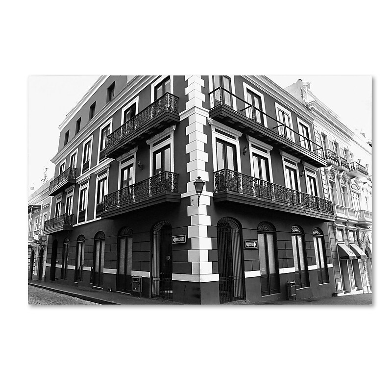 Trademark Fine Art CATeyes 'Old San Juan 9' 12" x 19" Canvas Stretched (190836039319) image 1