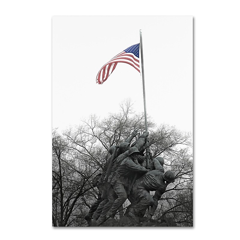 Trademark Fine Art CATeyes 'Courage' 12" x 19" Canvas Stretched (190836098422) image 1
