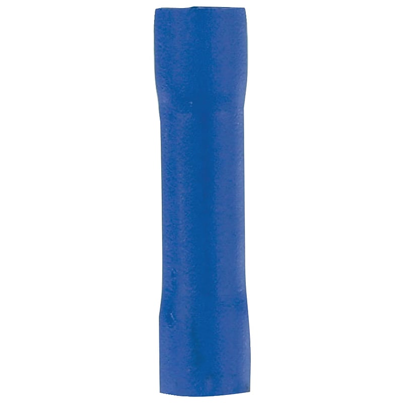 The Install Bay Vinyl Butt Connectors (Blue, 16–14 Gauge, 100 pk) (BVBC) image 1