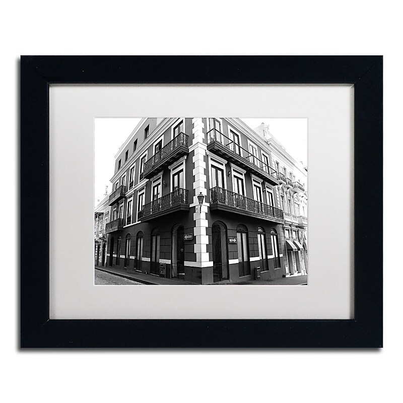 Trademark Fine Art CATeyes 'Old San Juan 9' 11" x 14" Matted Framed (190836039289) image 1