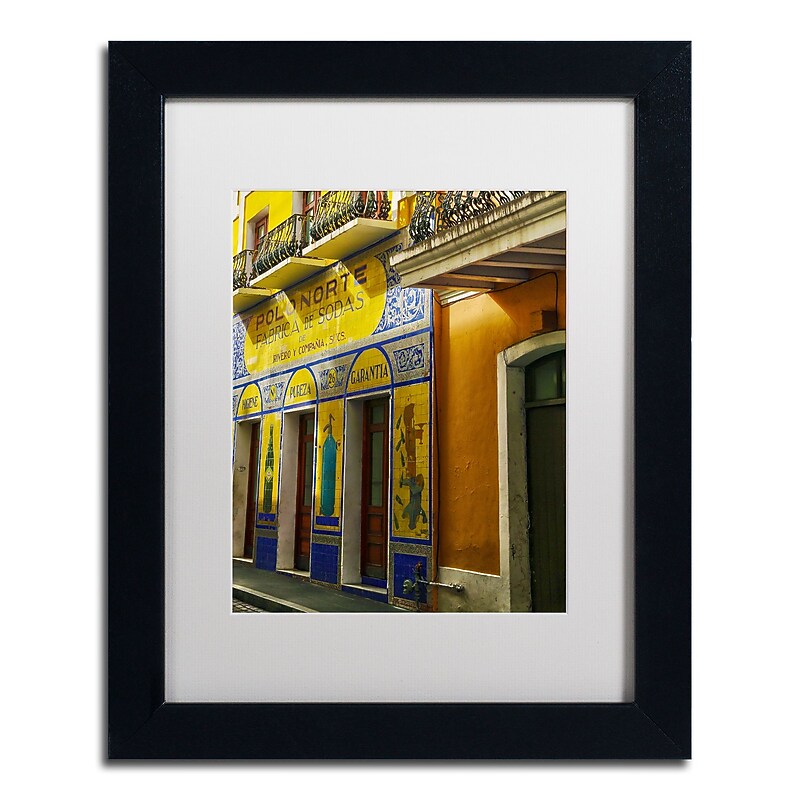 Trademark Fine Art CATeyes 'Old San Juan 4' 11" x 14" Matted Framed (190836038381) image 1