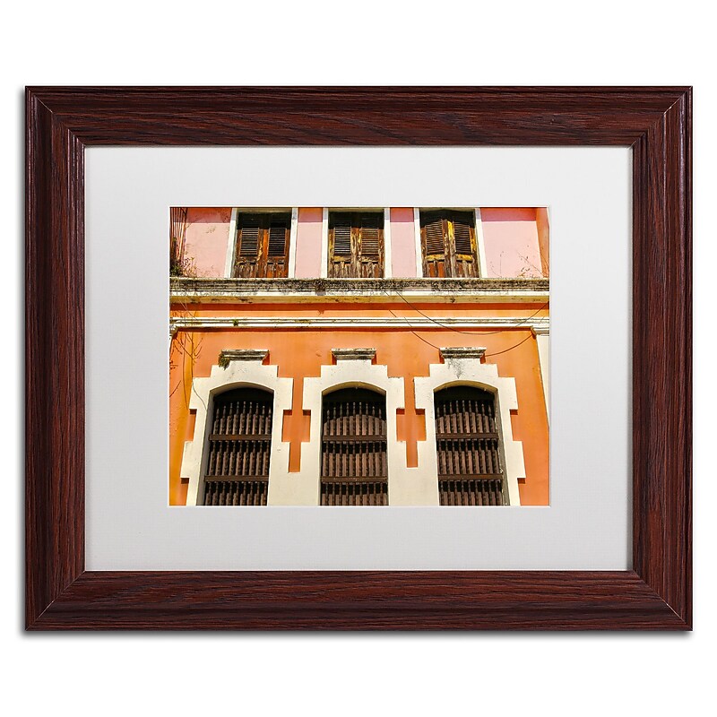 Trademark Fine Art CATeyes 'Old San Juan 12' 11" x 14" Matted Framed (190836039975) image 1