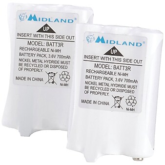 Midland Avp14 2-way Radio Rechargeable Battery Pack, 2/Pack