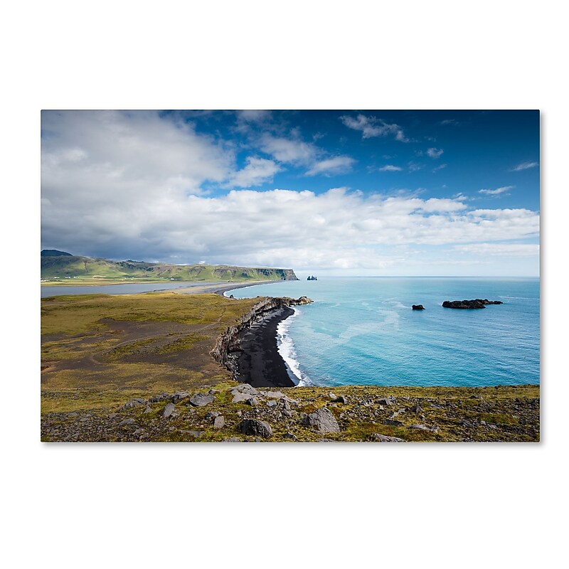 Trademark Fine Art Philippe Sainte-Laudy 'Icelandic Landscape' 12" x 19" Canvas Stretched (190836301560) image 1