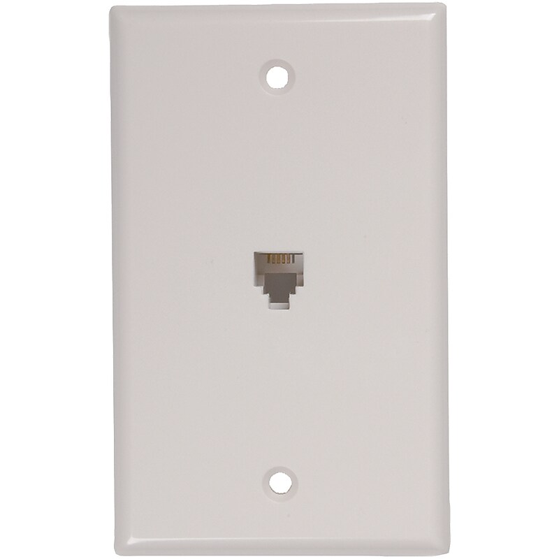 RCA TP247WHR Phone Jack Wall Plate (RCATP247WHR) image 1