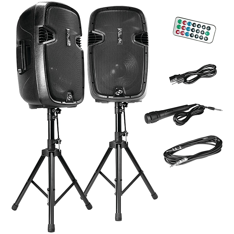 Pyle Pro 1,800-Watt Bluetooth Active/Passive Dual Speaker System Kit (PPHP1249KT) image 1
