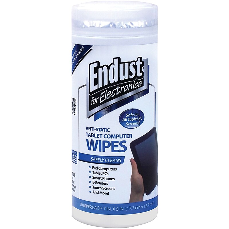 Endust Wipes/Cloths, 70/Pack (12596) image 1