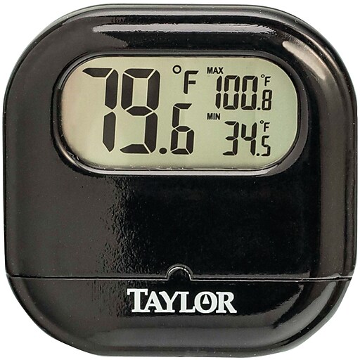 Taylor 18 in. Patio Thermometer & Clock