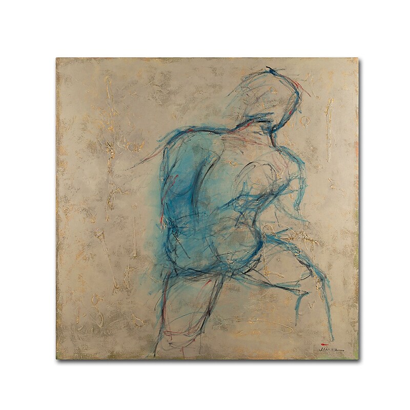 Trademark Fine Art Joarez 'Iron Man' 18" x 18" Canvas Stretched (190836234790) image 1