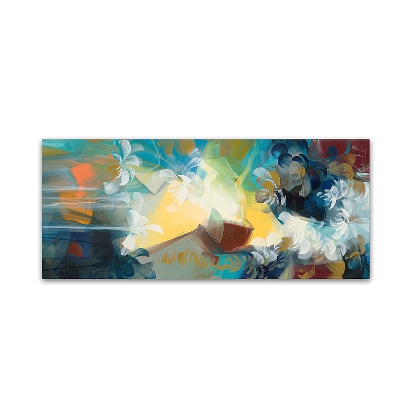 Trademark Fine Art Andrea 'Sunset' 10" x 24" Canvas Stretched (190836011124) image 1