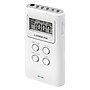 Sangean Portable Pocket AM/FM Digital Clock Radio, White (DT-120 WHITE)~#|#~sp5353659_sc7