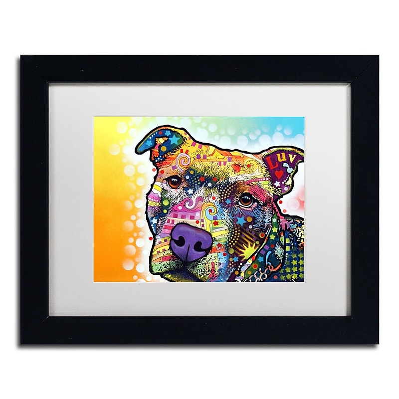 Trademark Fine Art Dean Russo 'Contemplative Pit' 11" x 14" Matted Framed (190836160099) image 1