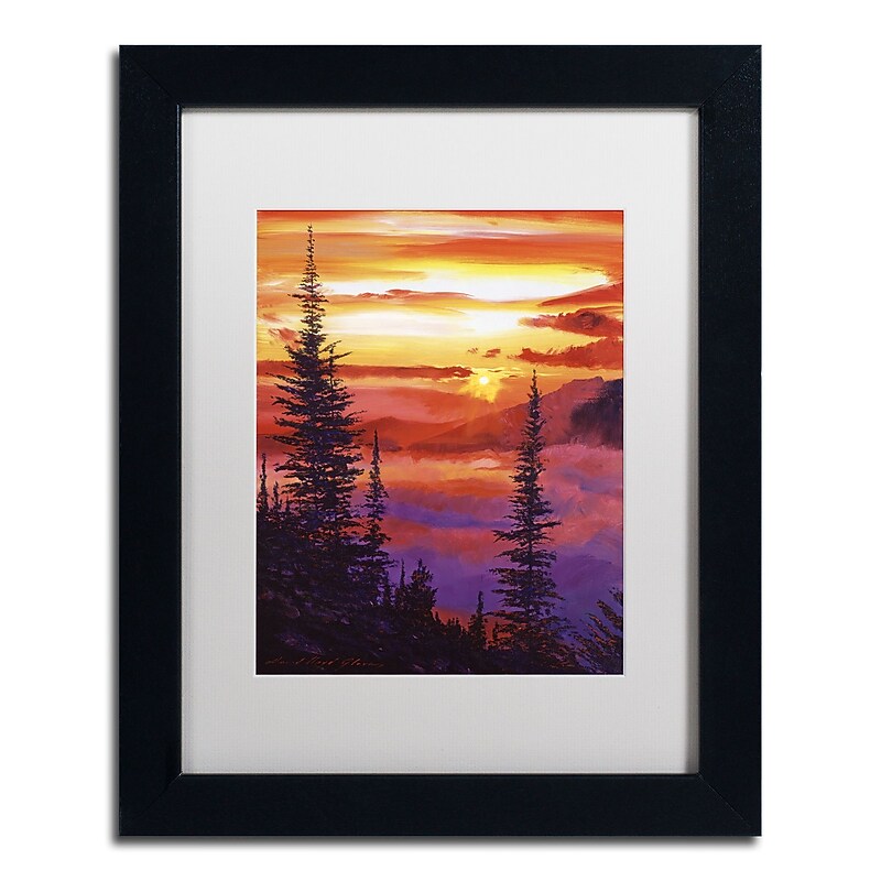 Trademark Fine Art David Lloyd Glover 'Golden Moment' 11" x 14" Matted Framed (190836225408) image 1