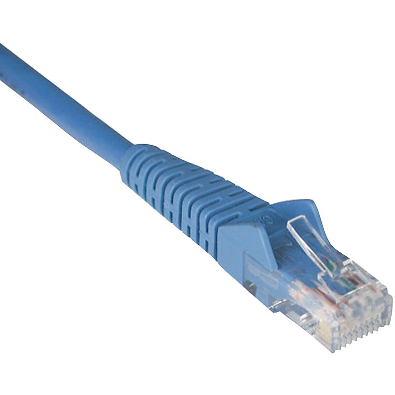 Tripp Lite N201-001-BL CAT-6 Gigabit Snagless Molded Patch Cable, 1 ft., Each image 1