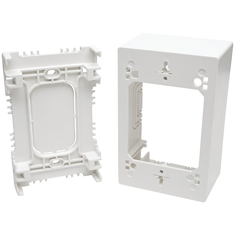 Tripp Lite N080-SMB1-WH Single-Gang Surface-Mount Junction Box Wall Plate image 1