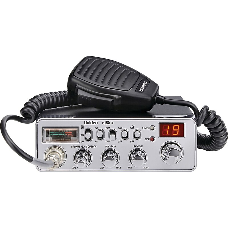 Uniden PC68LTX 40-channel CB Radio, Black image 1
