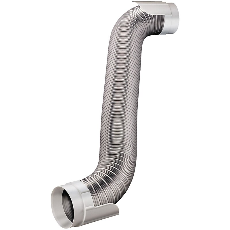 Deflect-O 8' Semi-Rigid Aluminum Dryer Vent Hookup Kit, Easy Connecting Duct (VENHUPK8WA4) image 1
