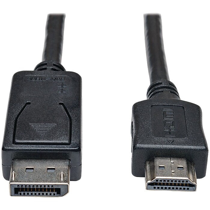 Tripp Lite P582-006 6' DisplayPort Video Cable, Black Staples