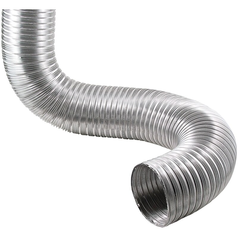 Deflecto Ao48/20-a Semi-rigid Flexible Aluminum Duct (4" Dia X 8ft) image 1