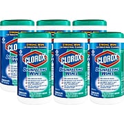 Clorox Commercial Solutions Disinfecting Wipes, Fresh Scent - 75 Wipes - 6 Canisters/Case (15949)