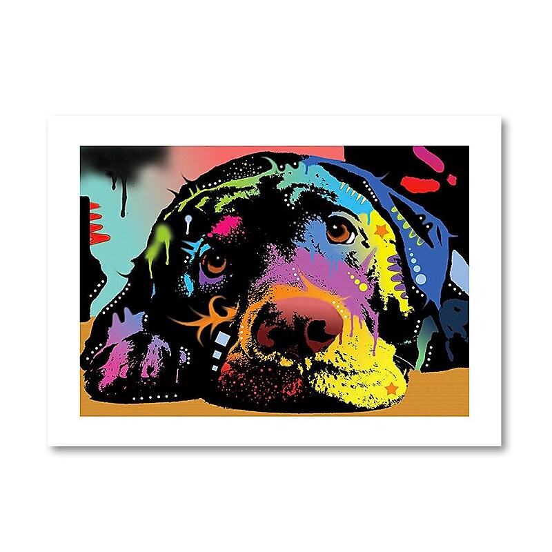 Trademark Fine Art Dean Russo 'Lying Lab' 18" x 24" Paper Rolled (190836172672) image 1