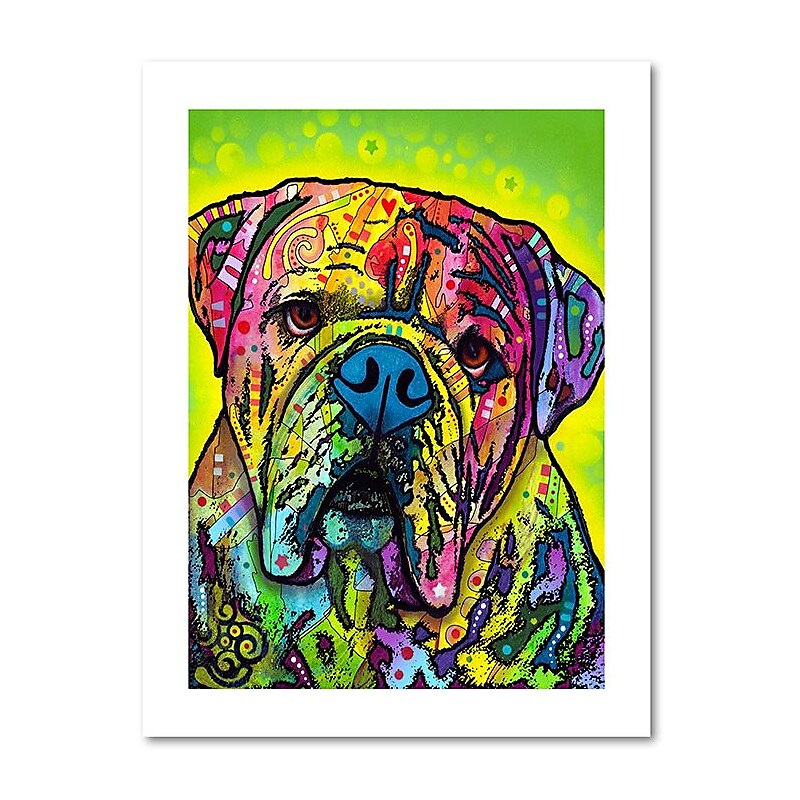 Trademark Fine Art Dean Russo 'Hey Bulldog' 18" x 24" Paper Rolled (190836148073) image 1