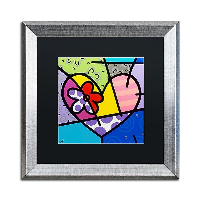 Trademark Fine Art Roberto Rafael 'Big Heart III' 16" x 16" Matted Framed (190836280742) image 1