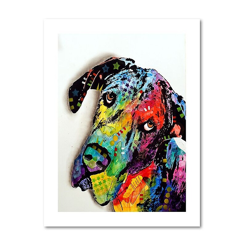 Trademark Fine Art Dean Russo 'Tilted Dane' 18" x 24" Paper Rolled (190836171026) image 1