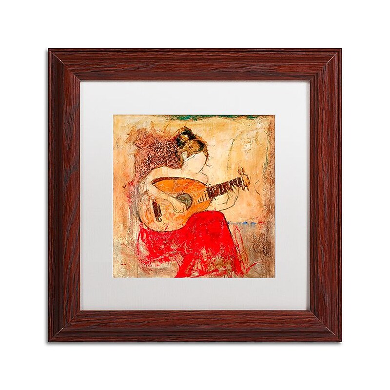 Trademark Fine Art Joarez 'Vanessa' 11" x 11" Matted Framed (190836235810) image 1