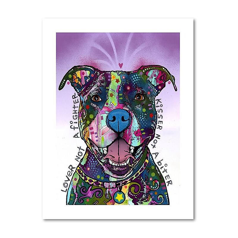 Trademark Fine Art Dean Russo 'Love Not a Fighter' 18" x 24" Paper Rolled (190836156320) image 1