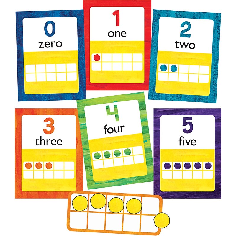 Carson Dellosa World of Eric Carle™ Numbers 0-20 Bulletin Board Set (110455) image 1