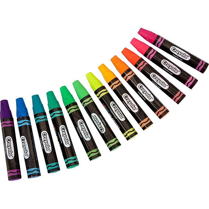 Set de Crayons de Cire Pastels à l'Huile Néon Keyroad, 12 Couleurs, Forme Hexagonale