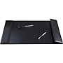 Artistic Woven Faux Leather Desk Pad with Side Rail, 19" x 24", Black (ART61026B)~#|#~sp54298781_sc7