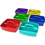 Storex 6.38" x 13" Plastic Caddies, Assorted, 6/Pack (00948E06C)~#|#~sp54298803_sc7