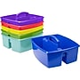 Storex 6.38" x 13" Plastic Caddies, Assorted, 6/Pack (00948E06C)~#|#~sp54298810_sc7
