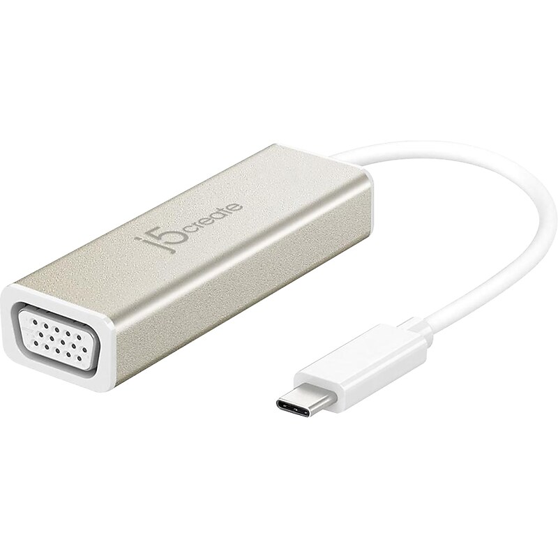 j5create USB-C to VGA Adapter, Male to Female (JCA111) image 1