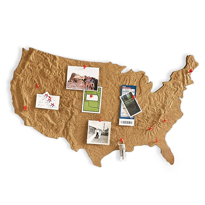 Design Ideas, LTD. CrossCountry Message Board, Natural, 17.5x28x1 in. (3601301) image 1