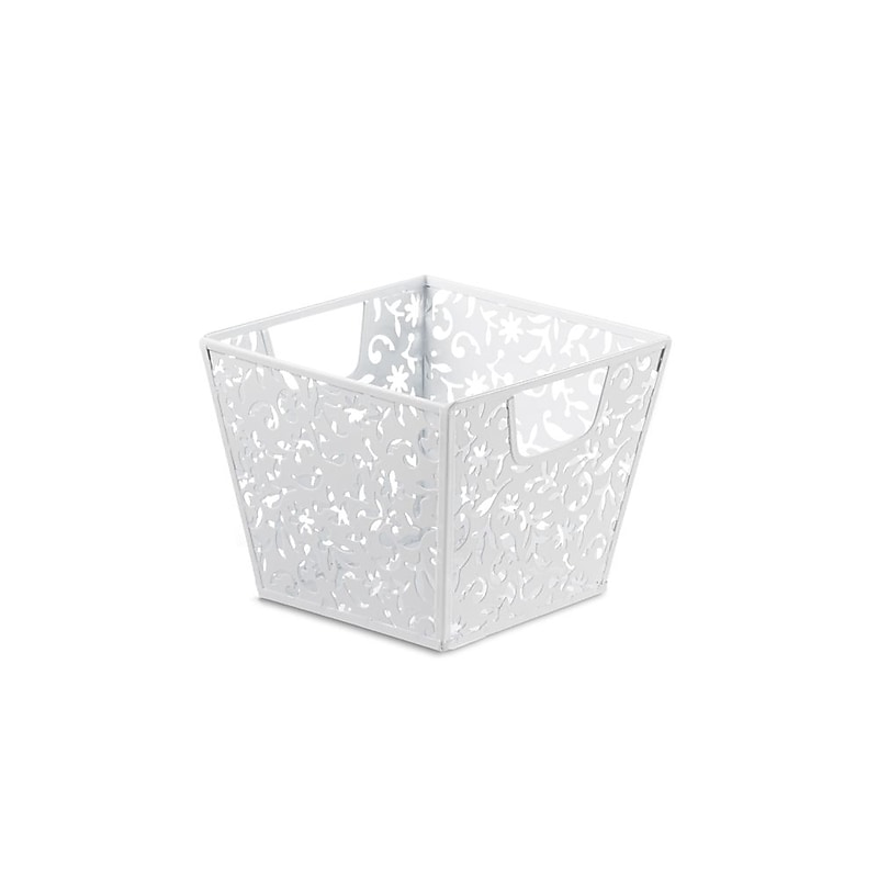 Design Ideas, LTD. Vinea Storage Nest, Small, White, 5x6.9x6.9 in. image 1