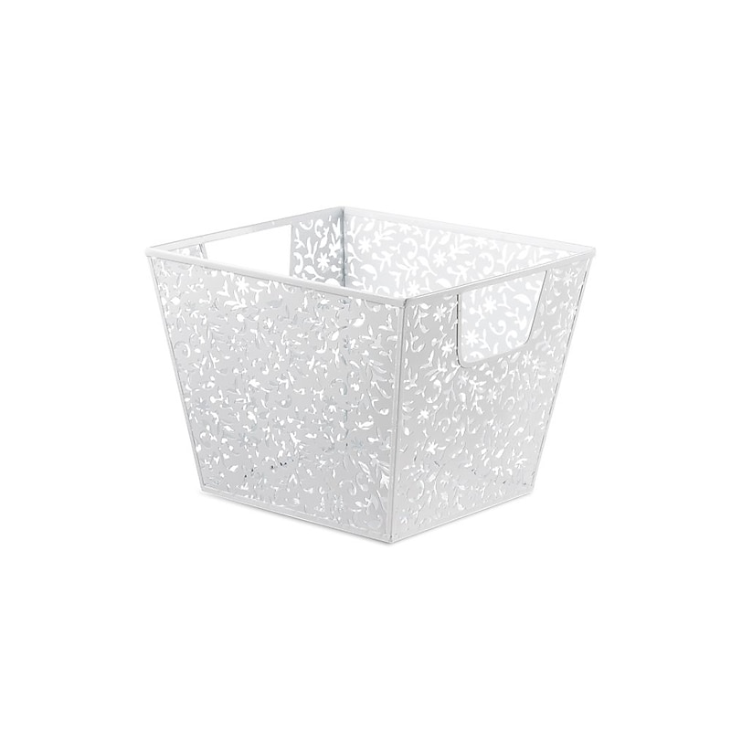 Design Ideas, LTD. Vinea Storage Nest, Large, White, 8.5x11.5x10.5 in. image 1