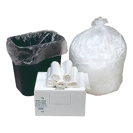 Heritage High-Density Waste Can Liners - 6 - Natural