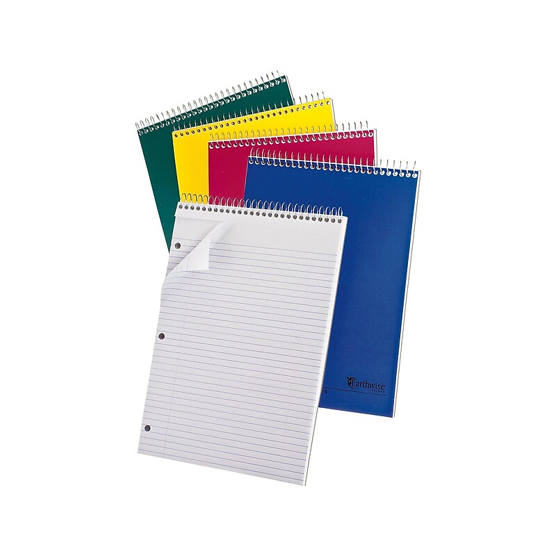 Oxford Earthwise 1-Subject Notebooks, 8.5" x 11.75", College Ruled, 80 Sheets, Each (25-415R) image 1