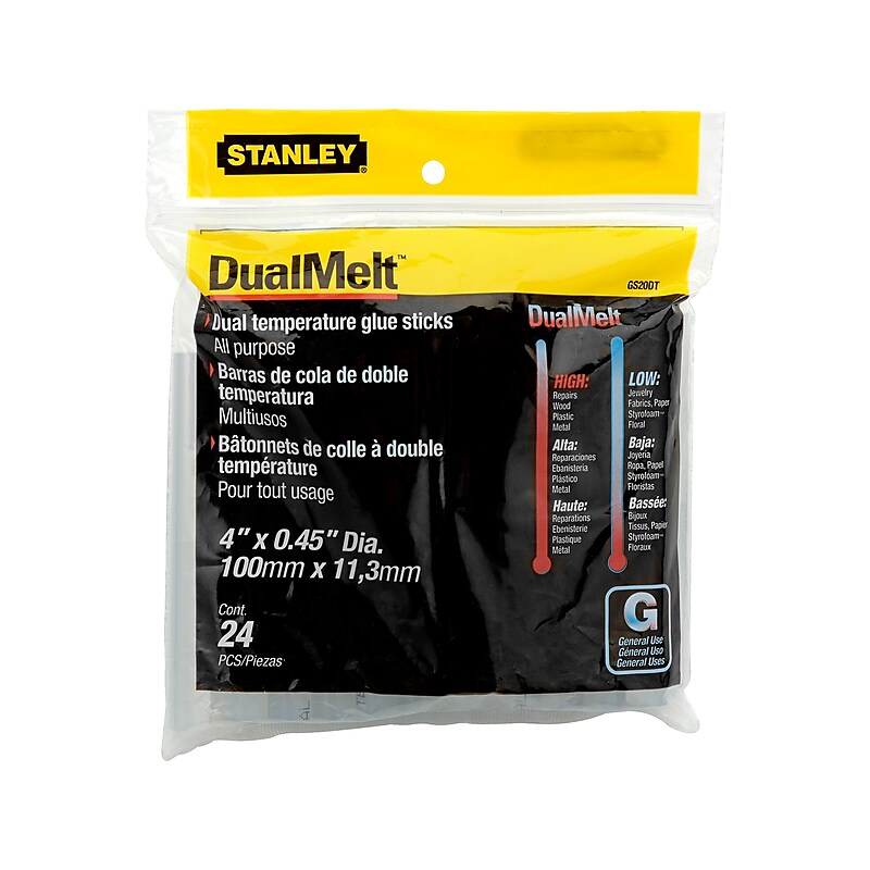 Stanley DualMelt 4" Glue Sticks, 24/Pack (GS20DT) image 1