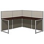 Bush Business Furniture Easy Office 60"W L-Shaped Cubicle Workstation, Mocha Cherry (EOD360MR-03K)~#|#~sp54556516_sc7