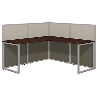Bush Business Furniture Easy Office 60W L Desk Open Office, Mocha Cherry ((EOD360MR-03K)