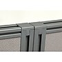 Bush Business Furniture Easy Office 45"H x 119"W 4 Person X-Shaped Cubicle Workstation, Mocha Cherry (EOD760MR-03K)~#|#~sp54556574_sc7