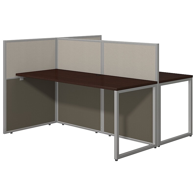 Bush Business Furniture Easy Office 60"W 2 Person Back to Back Cubicle Workstation, Mocha Cherry (EOD460MR-03K) image 1