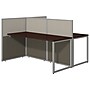 Bush Business Furniture Easy Office 60"W 2 Person Back to Back Cubicle Workstation, Mocha Cherry (EOD460MR-03K)~#|#~sp54556753_sc7
