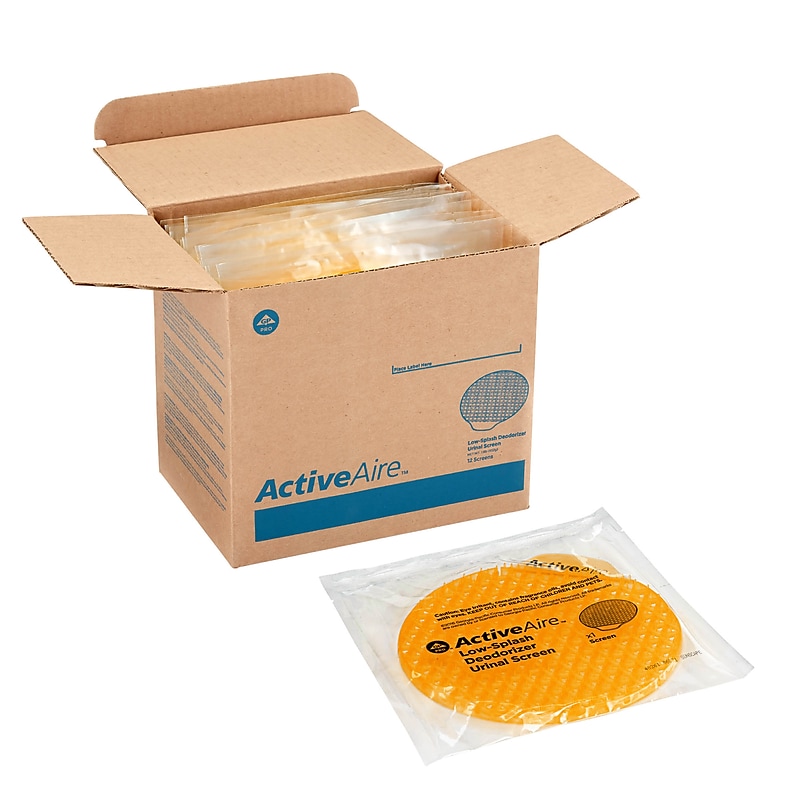 ActiveAire™ Urinal Screen, Sunscape Mango Scent, Yellow, 12/Pack (48271) image 1